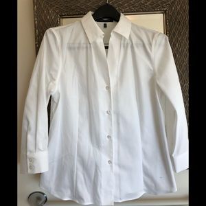 New without tags- white button up blouse